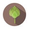 Ecology leaves foliage nature button block and flat icon