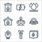 Ecology line icons. linear set. quality vector line set such as speech bubble, test tube, solar panels, plant leaf, home,