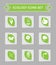 Ecology logo vector icon set.