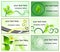 Ecology logos and business cards templates