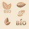 Ecology, organic icon set. Eco-icons