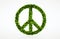Ecology peace symbol with white background