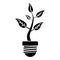 Ecology plant leaf nature pictogram