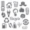 Ecology and recycle icons