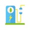 Ecology renewable environment energy power plug icon