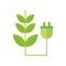 Ecology renewable environment plant pulg icon