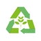 Ecology renewable environment plant recycle icon