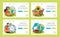 Ecology research web banner or landing page set. Human influence