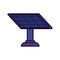 Ecology solar panel alternative power icon