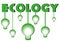 Ecology title with green bulbs