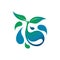 Ecology Water Drop Splash Plant Seed Nature Logo