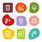 Ecology web icons, colour spots series