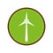 Ecology wind turbine electricity generator green circle