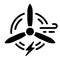 Ecology Windmill Glyph Pictogram. Ecological Technology of Generation Energy. Eco Renewable Green Energy Silhouette Icon