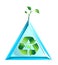 Ecology world logo in vector