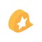 Ecommerce business internet bubble star icon
