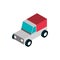 Ecommerce business internet logistic truck delivery icon
