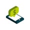 Ecommerce business internet smartphone money payment icon