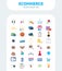 Ecommerce Flat Icons Pack #3, E-Commerce Flat Color Vector Icons