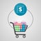 Ecommerce icon, Shopping design, shopping cart