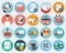 Ecommerce and Logistics Flat Icons