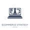 ecommerce strategy icon. Trendy flat vector ecommerce strategy i