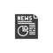 Economic News publication vector icon