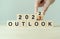 Economic outlook concept. Financial, business review or economic growth forecast for 2023.