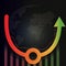 Economic recovery type after COVID-19 crisis. Post Coronavirus pandemic concept. Economy business investment growth up. Design by