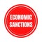 Economic sanctions symbol icon