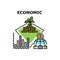 Economic Wealth Vector Concept Color Illustration