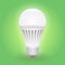 Economical LED light bulb. Save energy lamp.