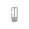 economical light bulb icon. Element of construction for mobile concept and web apps illustration. Thin line icon for website