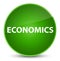 Economics elegant green round button