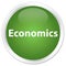 Economics premium soft green round button