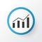 Economics Profit Icon Symbol. Premium Quality Isolated Data Information Element In Trendy Style.