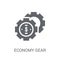 economy Gear icon. Trendy economy Gear logo concept on white background from Cryptocurrency economy and finance collection