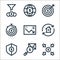 economy line icons. linear set. quality vector line set such as loss, search, secure payment, loan, loss, time is money, target,