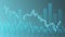 Economy situation concept. Financial business statistics with bar graph and candlestick chart