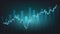 Economy situation concept. Financial business statistics with bar graph and candlestick chart