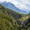 Ecrins mountains in Hautes Alpes Provence