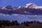 Ecrins National Park at dusk. Champsaur, Alps, France