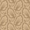 Ecru recycled corrugated pulp card paper texture. Ribbed plain neutral brown kraft material. Eco packaging, shipping and