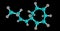 Ectocarpene molecular structure isolated on black