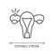 Ectopic pregnancy linear icon