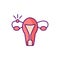 Ectopic pregnancy RGB color icon