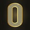 ector golden number nil. Realistic shining gold number 0 Luxury zero icon design for anniversary, poster, banner, birthda