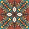 Ector seamless pattern, abstract geometric background illustration, fabric textile folklore pattern and tribal motifs. Ethnic tile