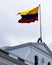 Ecuador Flag Flies over Presidential Palace