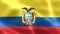 Ecuador flag - realistic waving fabric flag